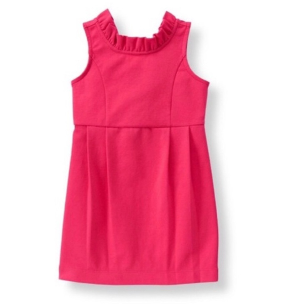 Janie and Jack Girls Caribbean Rose Riviera Radiant Ruffle Ponte Dress 12-18 mos